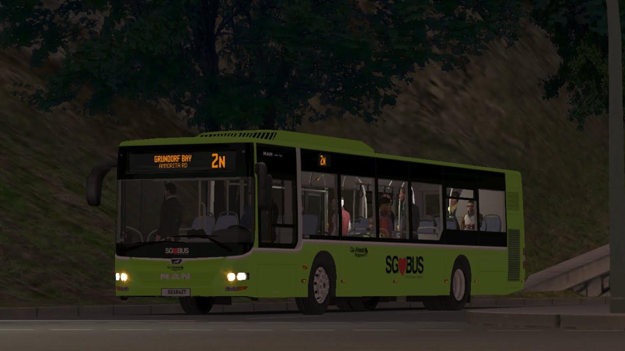 [OMSI 2] Midnight Thrashing with Euro 6 MAN NL323F A22!
