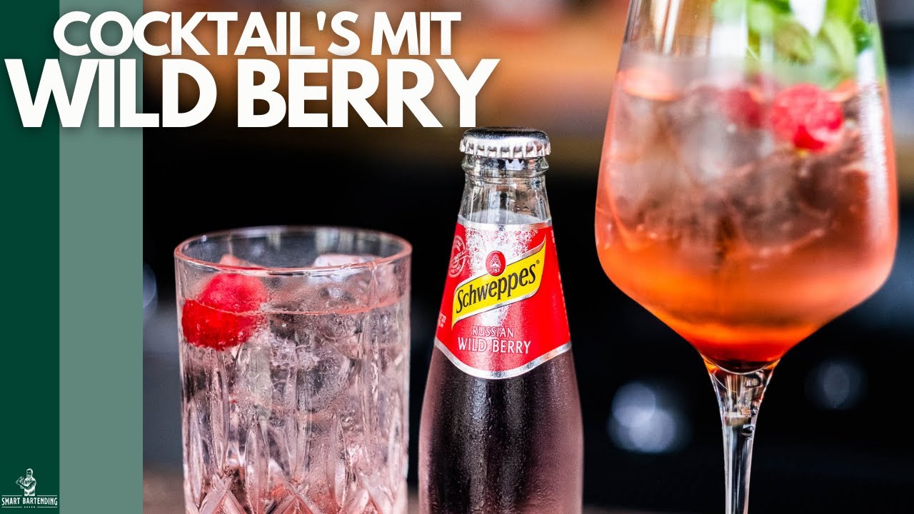 5 Cocktails mit WILD BERRY! 🍓 (Schnell+Einfach)