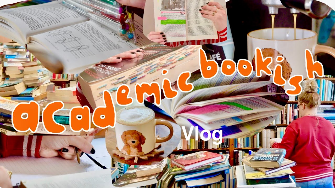 ACADEMIC BOOKISH VLOG 🕯️✨ book shopping, learning police law + book haul