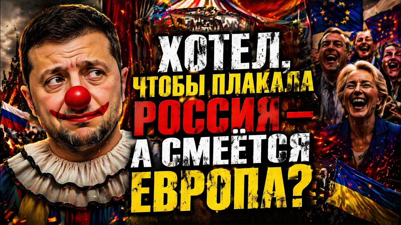 Чёрный юмор Зеленский хотел, чтобы плакала Россия &mdash; а смеётся Европа
