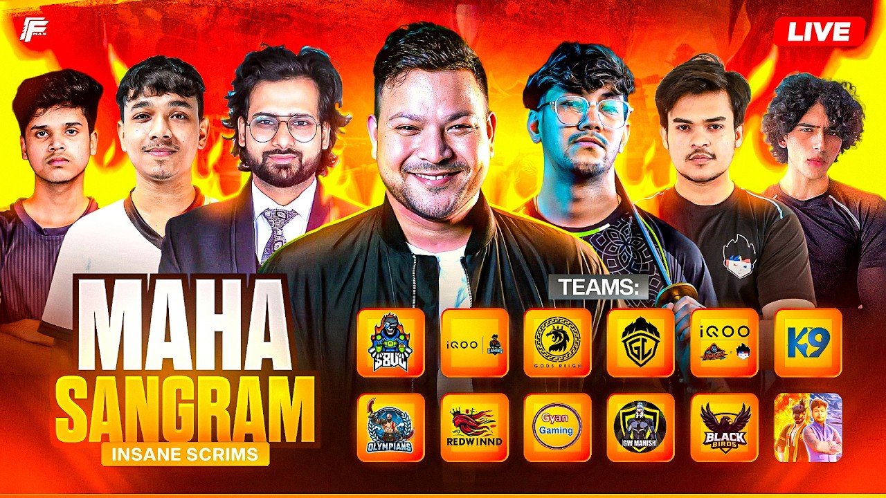 Insane Total Elite OG Gods Scrims | GROUP A ka MAHASANGRAM | ft. IQOO TG, S8UL, GodL, GDR, OG, K9