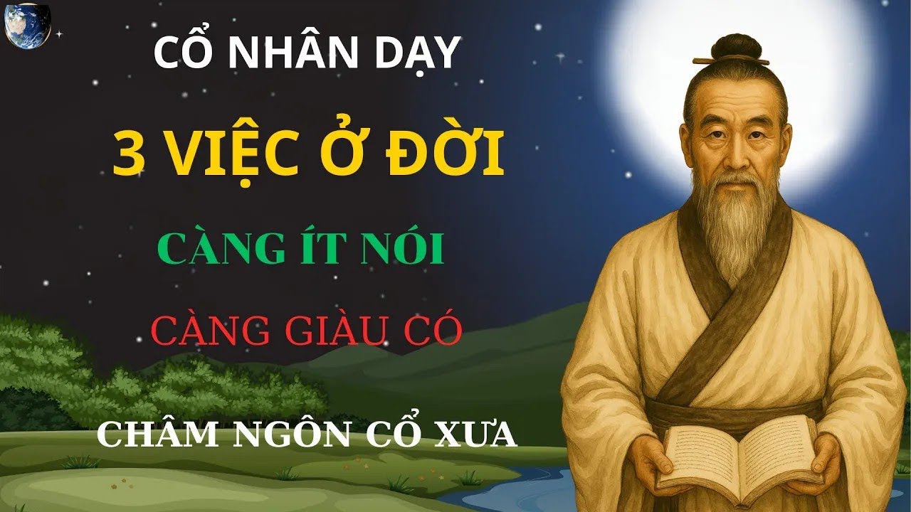 Cổ Nhân Dạy – Ở Đời, Ba Việc Càng Ít Nói Càng Giàu   Châm ngôn cổ xưa