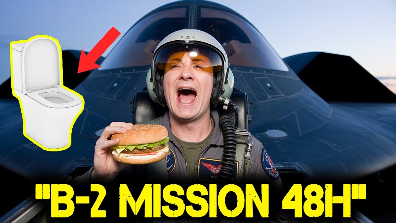 How B-2 SPIRIT BOMBER PILOTS Get FOOD and TOILET on 48-HOUR MISSIONS
