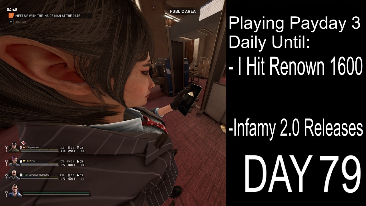 Playing Payday 3 Daily Until I Hit Renown 1600 Or Infamy 2.0 (Day 79)