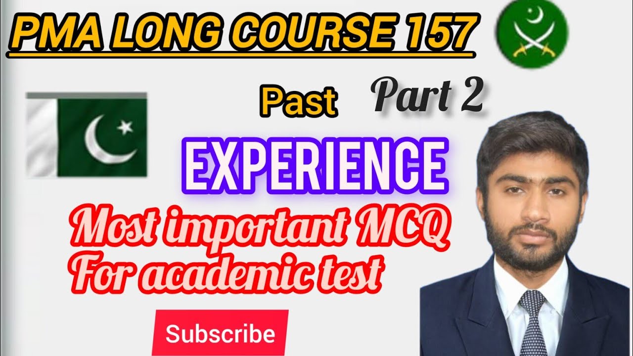 PMA long course Past experience   Most Important MCQ every competitive exam
