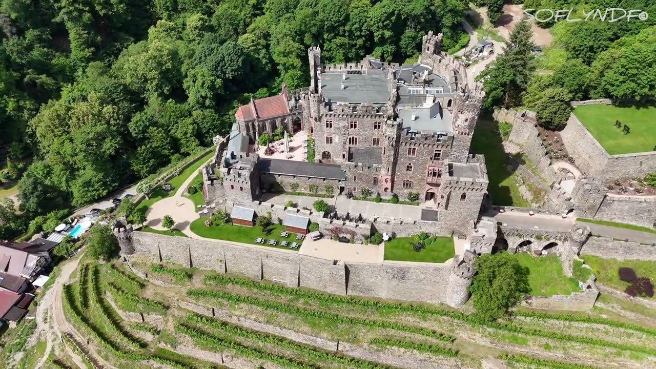 Burg Reichenstein am Rhein 4k