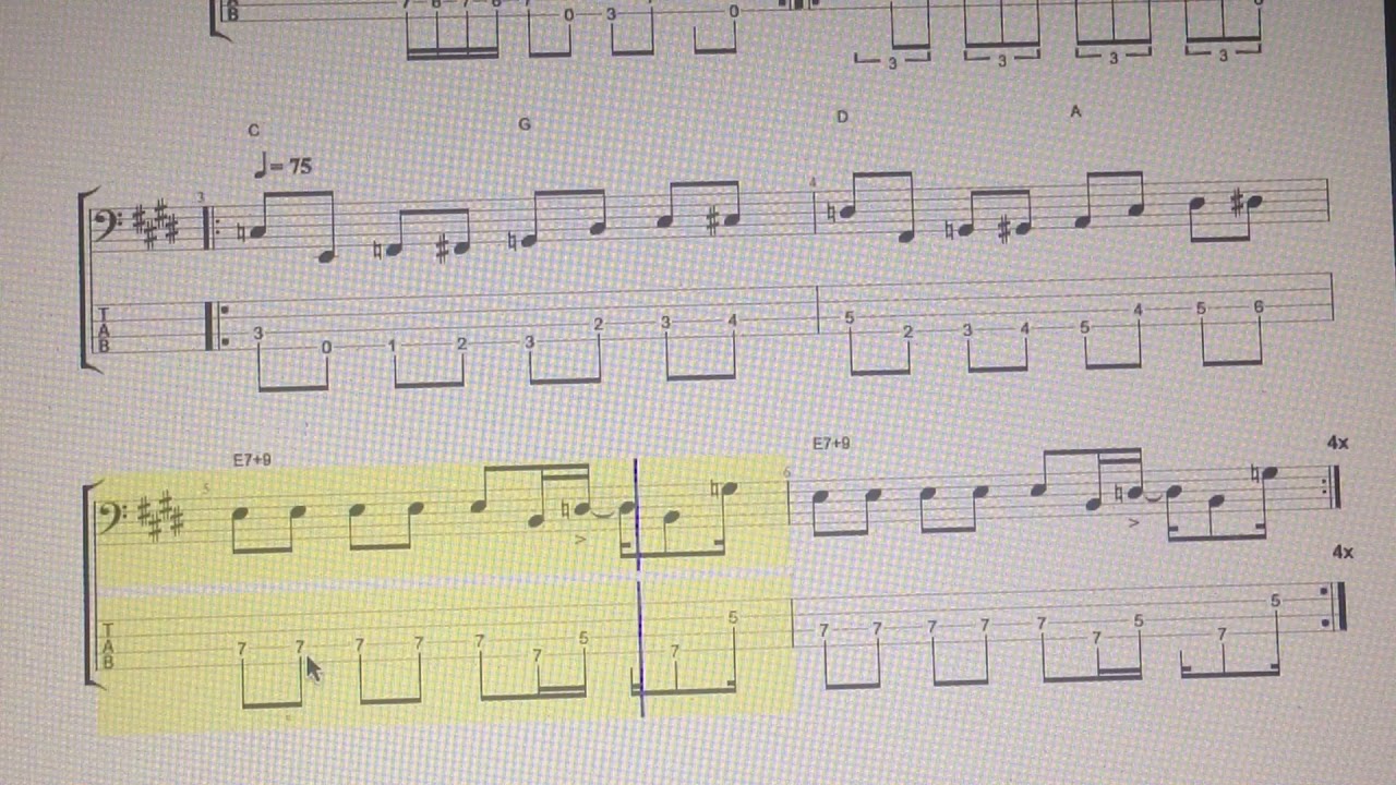 The Hendrix&acute;s Bass Riff&acute;s  by TabFaceGuitar   Enjoy!