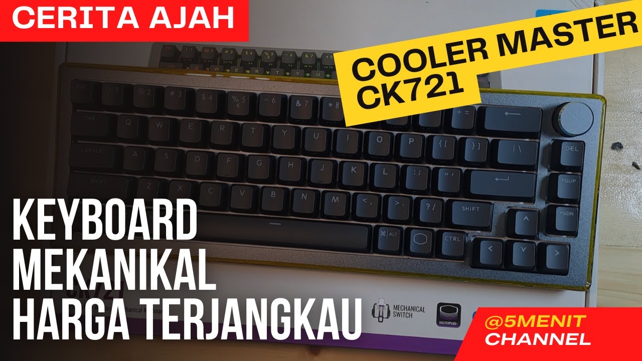 keyboard mekanikal harga terjangkau bisa 3 koneksi!!cooler master ck721