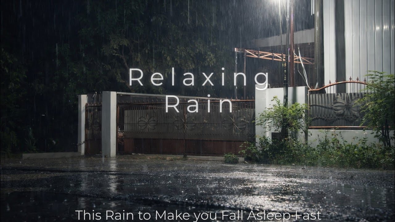 Quiet Night Rain 🌙 3 Hours of Relaxing Rain for Sleep