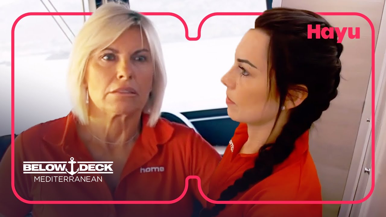Captain Sandy gets mad at Natasha for slacking off | Season 7 | Below Deck Mediterranean