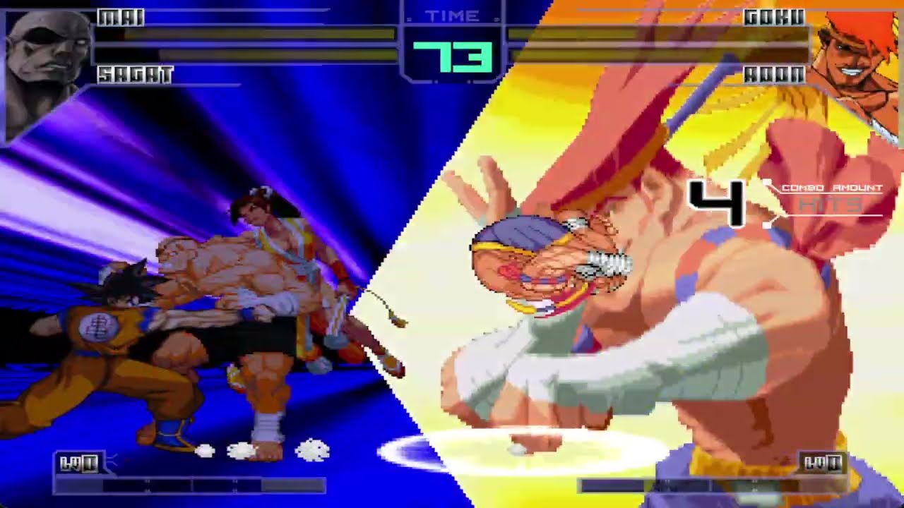CAPCOM FIGHTING EVOLUTION MAX- SAGAT & MAI VS. ADON & GOKU 2-28-26 #gaming #mugen #capcomgames