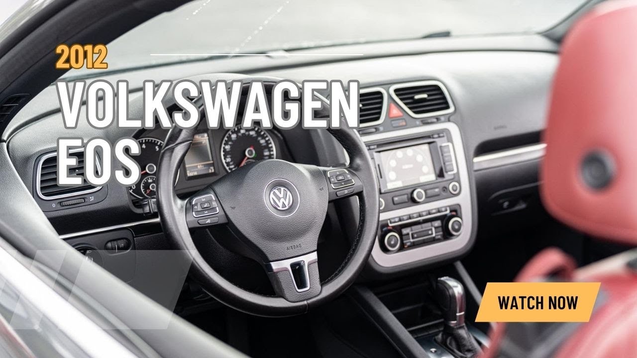 2012 VW EOS in Indium Gray Metallic with Red Leather Interior