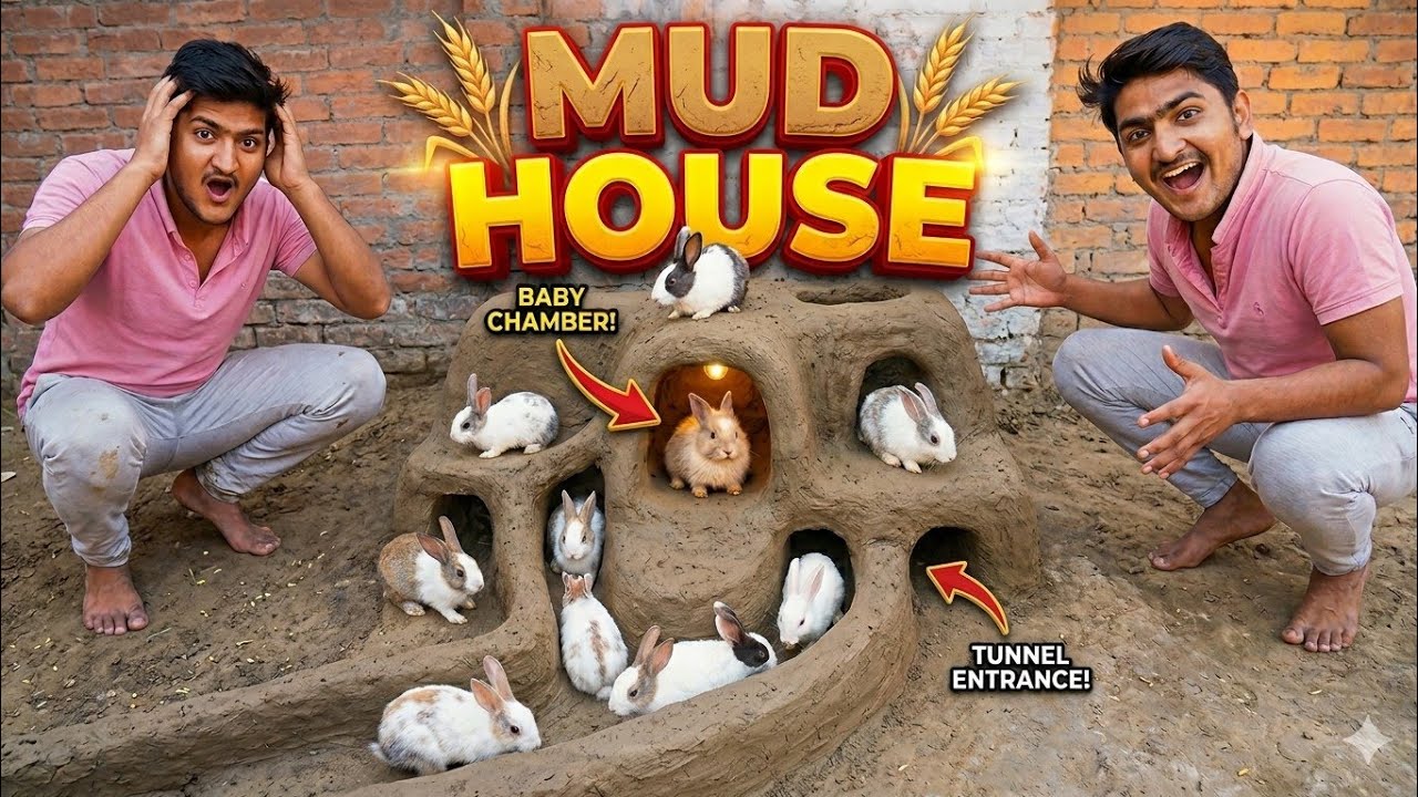 Hmara Mud Rabbit House Ready Hogea😍