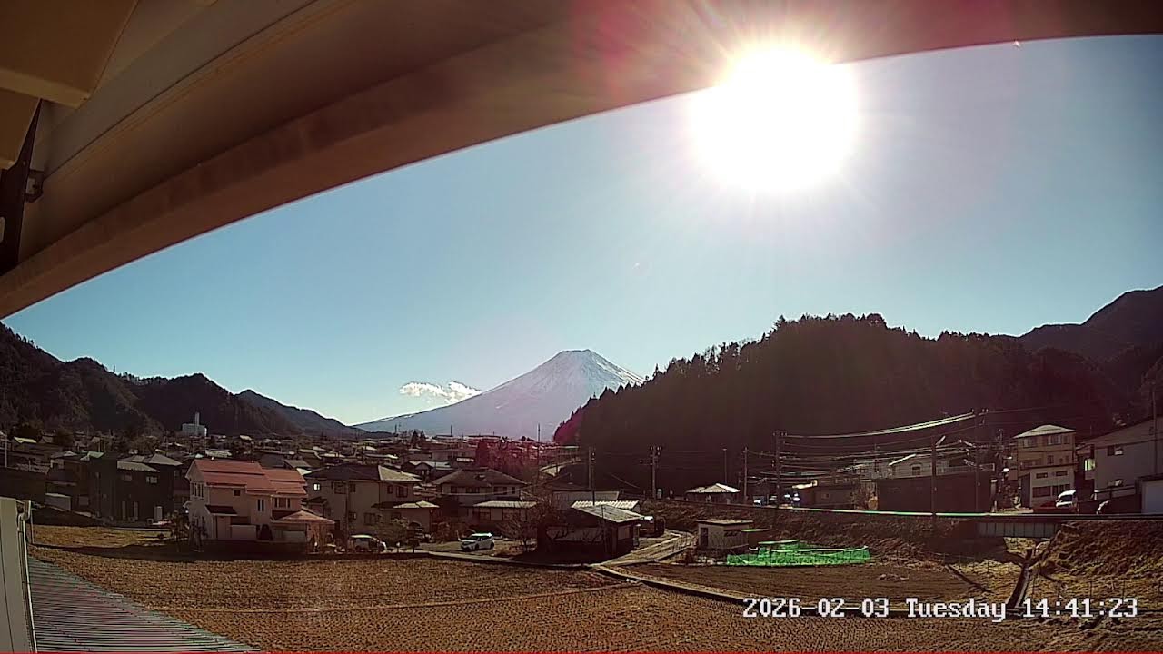 富士山ライブカメラ 山梨県富士吉田市 Yaamanashi Fujiyoshida Live camera.world.cam