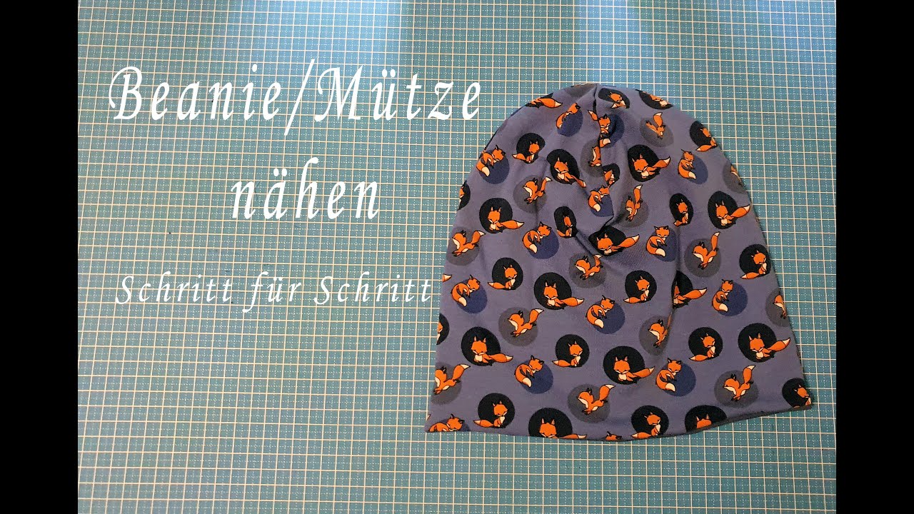 Beanie Mütze nähen Anleitung