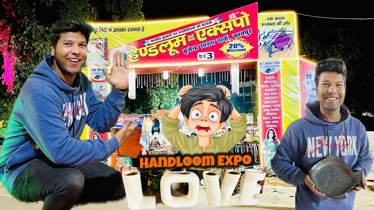 Biggest Handloom Handicraft Expo in Brijendra Swaroop Park , Kanpur 🤩 | Unique collection is here 😱