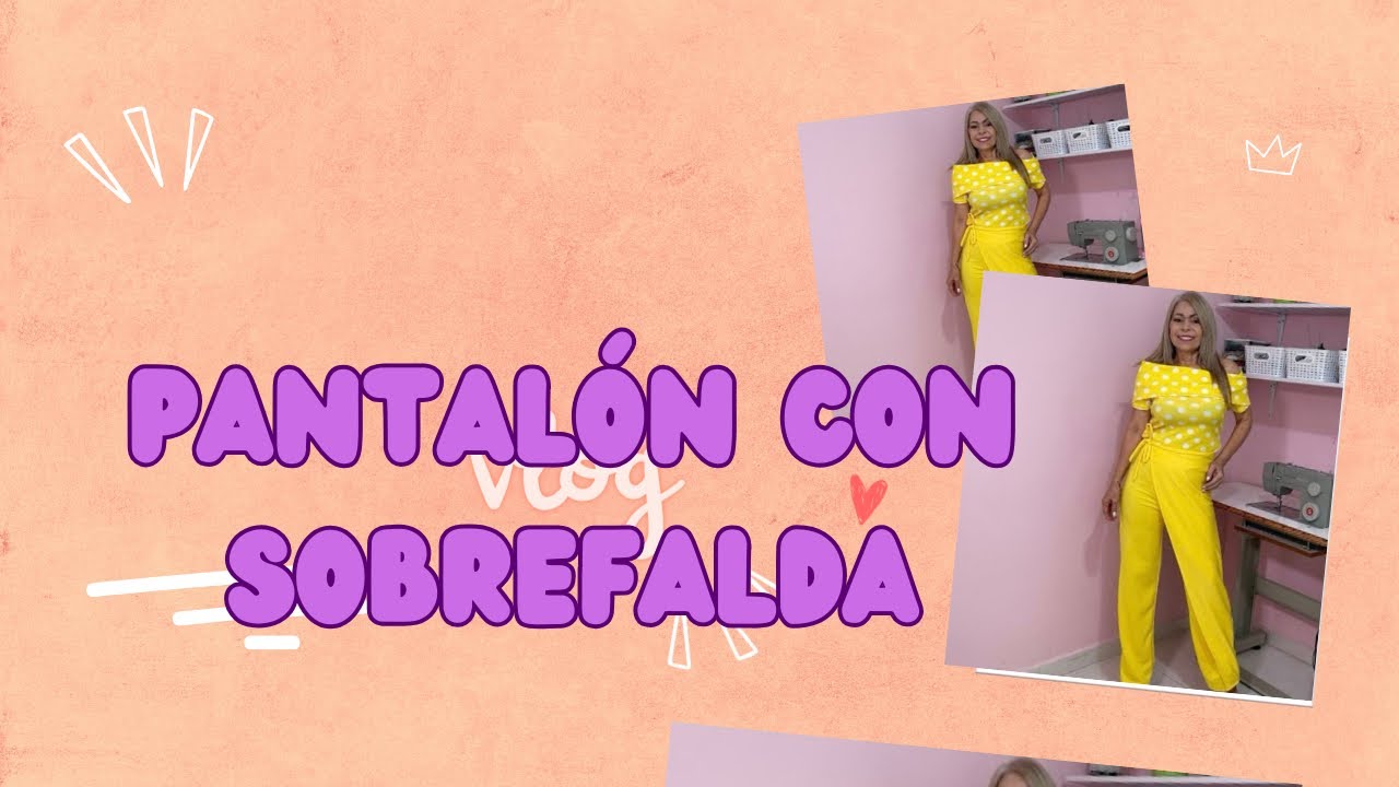 Omaira tv-DIY pantalón con sobrefalda-aprende modistería en un solo vistazo