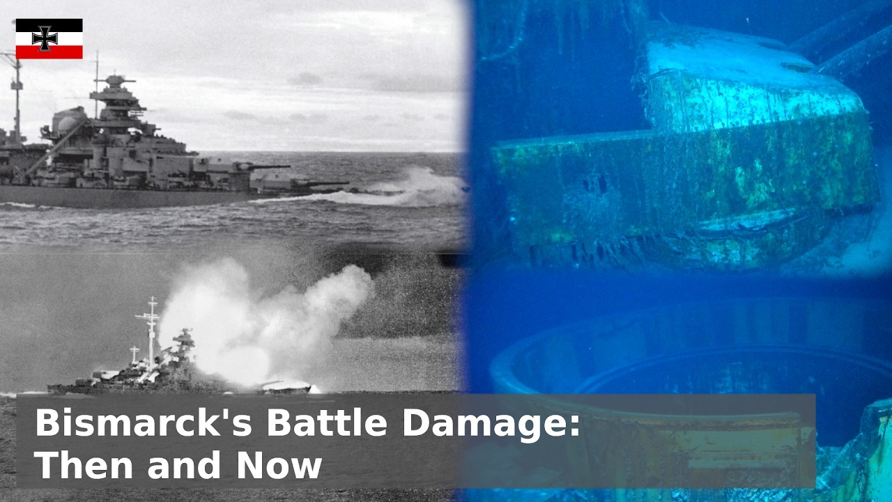 Bismarck's Battle Damage - Then and Now