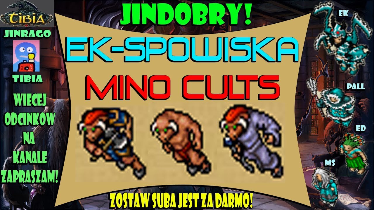 Tibia - Minotaur Cults Thais exp 1kk/h+ profit 160 EK-spowiska