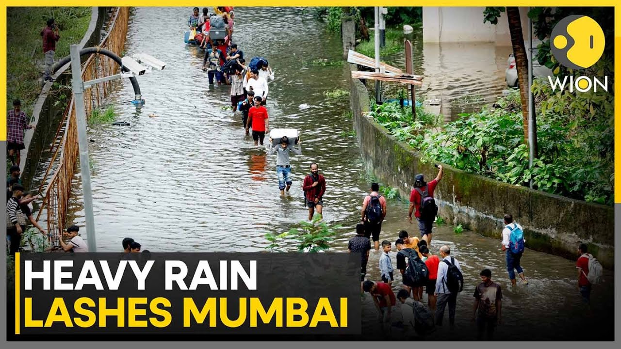 Mumbai Rains: Torrential Rain Leaves City Roads Waterlogged, Vehicles Stranded | WION