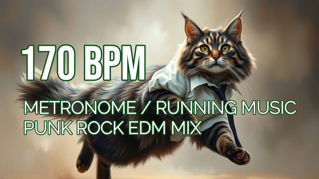 170 BPM Running & Workout Mix | 90 Mins | 170 BPM Metronome | Workout motivation | Punk, Rock, EDM