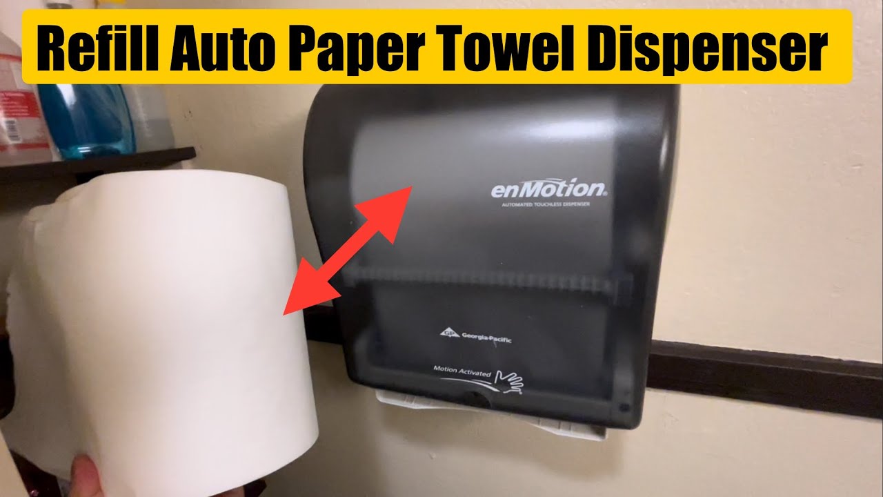 How To Refill EnMotion Automatic Hand Paper Towel Dispenser