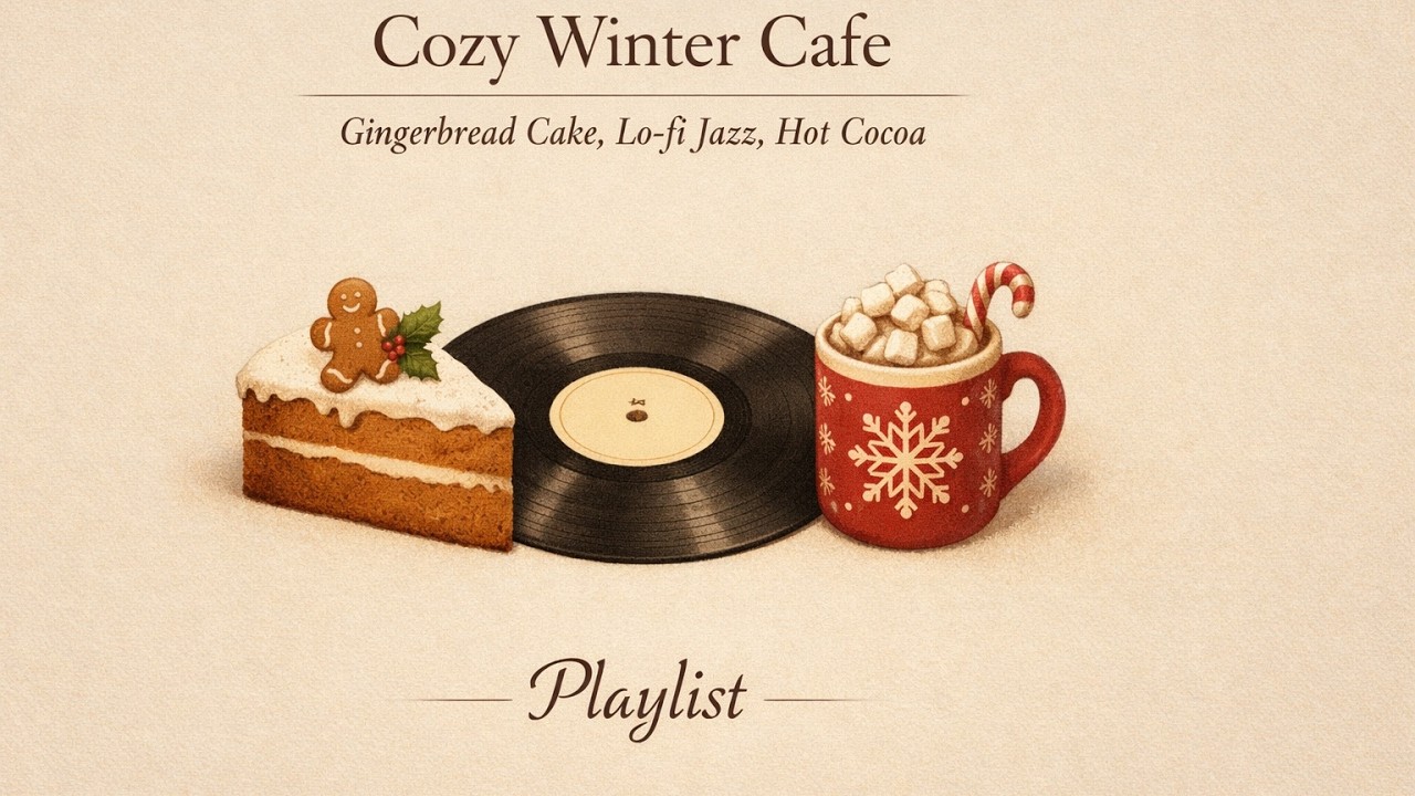 𝐏𝐥𝐚𝐲𝐥𝐢𝐬𝐭 🎧 A Cozy Winter Cafe Ambience ☕ Relaxing Christmas Jazz for Study & Focus 📚