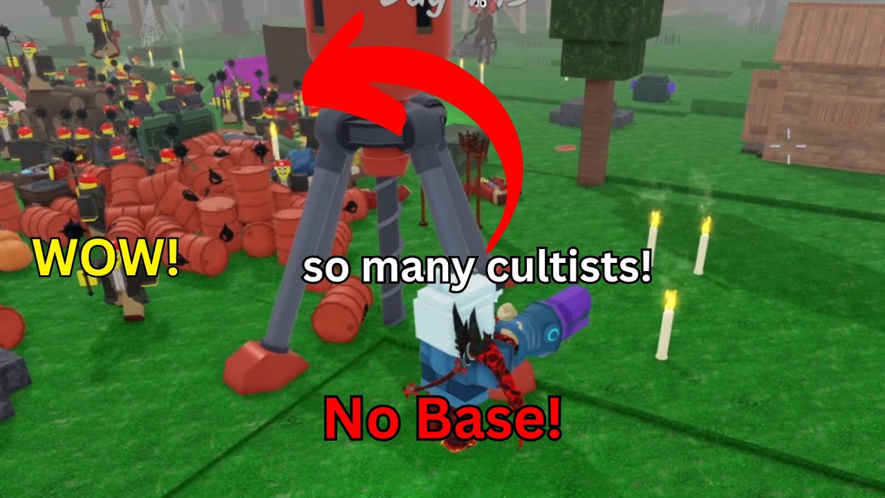 Я выжил 1000 дней в одиночку без какой-либо защиты базы в 99 Nights in the Forest Roblox!