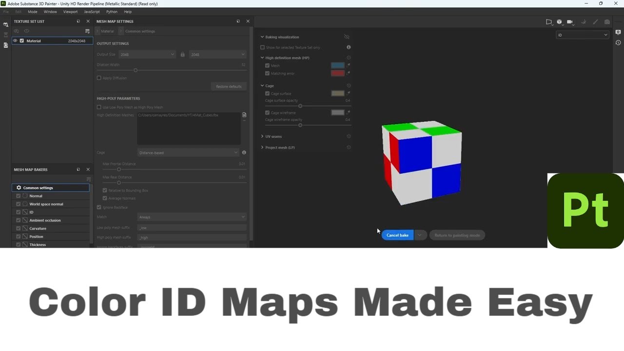 Substance Painter Tutorial: Color ID Maps Made Easy