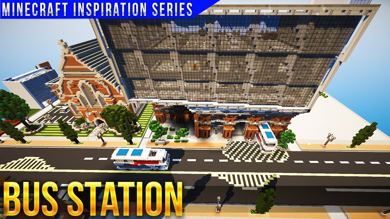 Minecraft Bus Station & Multi-Storey Car Park - with Keralis