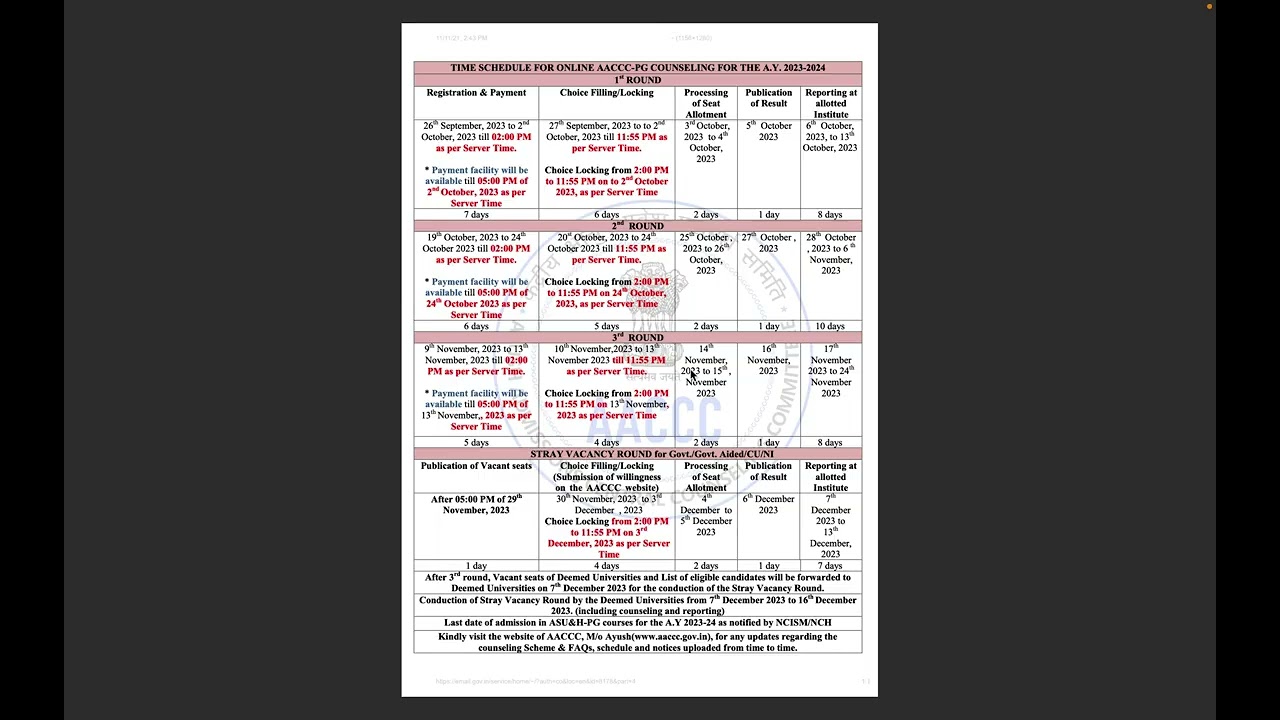 AIAPGET- 2023 COUNSELLING DATES AND PROCEDURES BY DR. PANKAJ RATURI