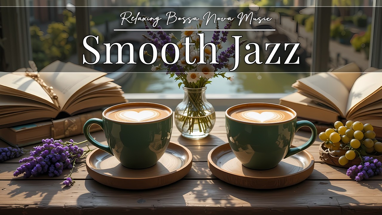 Smooth Jazz Music in a Cozy Coffee Shop ☕ Relaxing Ambience & Fireplace Sounds