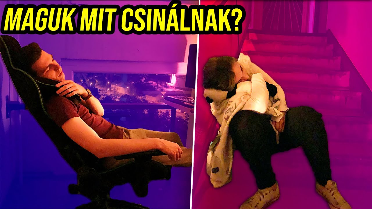 LECSESZETT A SZOMSZ&Eacute;D! 😬 Kik&ouml;lt&ouml;zt&uuml;nk Egy Eg&eacute;sz &Eacute;jszak&aacute;ra A L&eacute;pcsőh&aacute;zba!