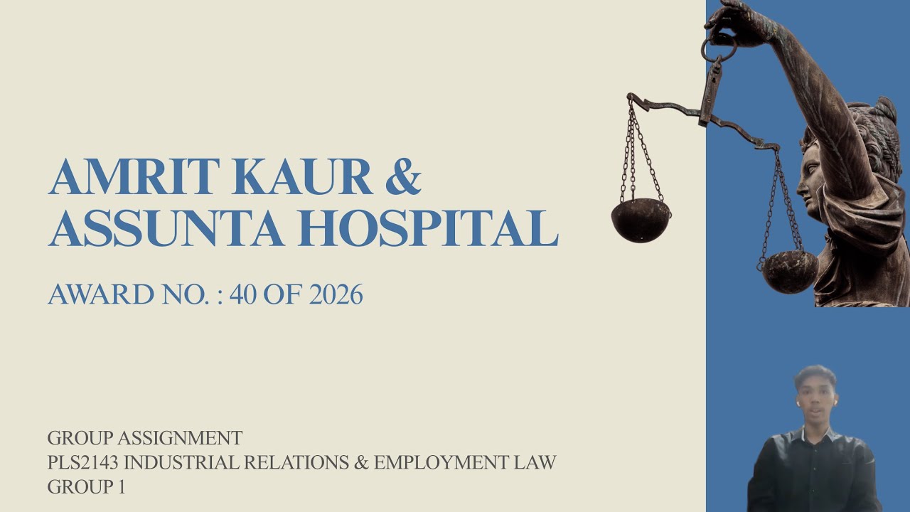 PLS2143 INDUSTRIAL RELATIONS AND EMPLOYMENT LAW  G1