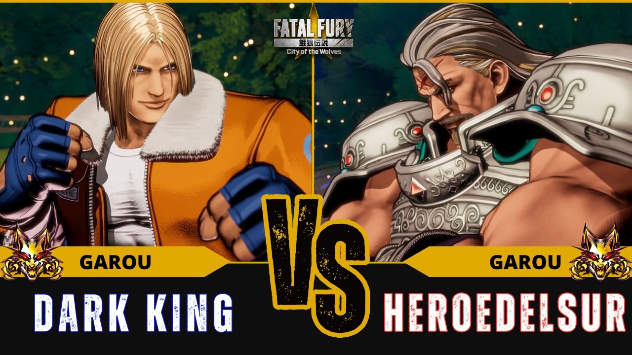 FF:CotW 🐺 DARK KING (Terry Bogard) vs HEROEDELSUR ( Krauser)⭐Replay Match - FATAL FURY: CotW - 6/26