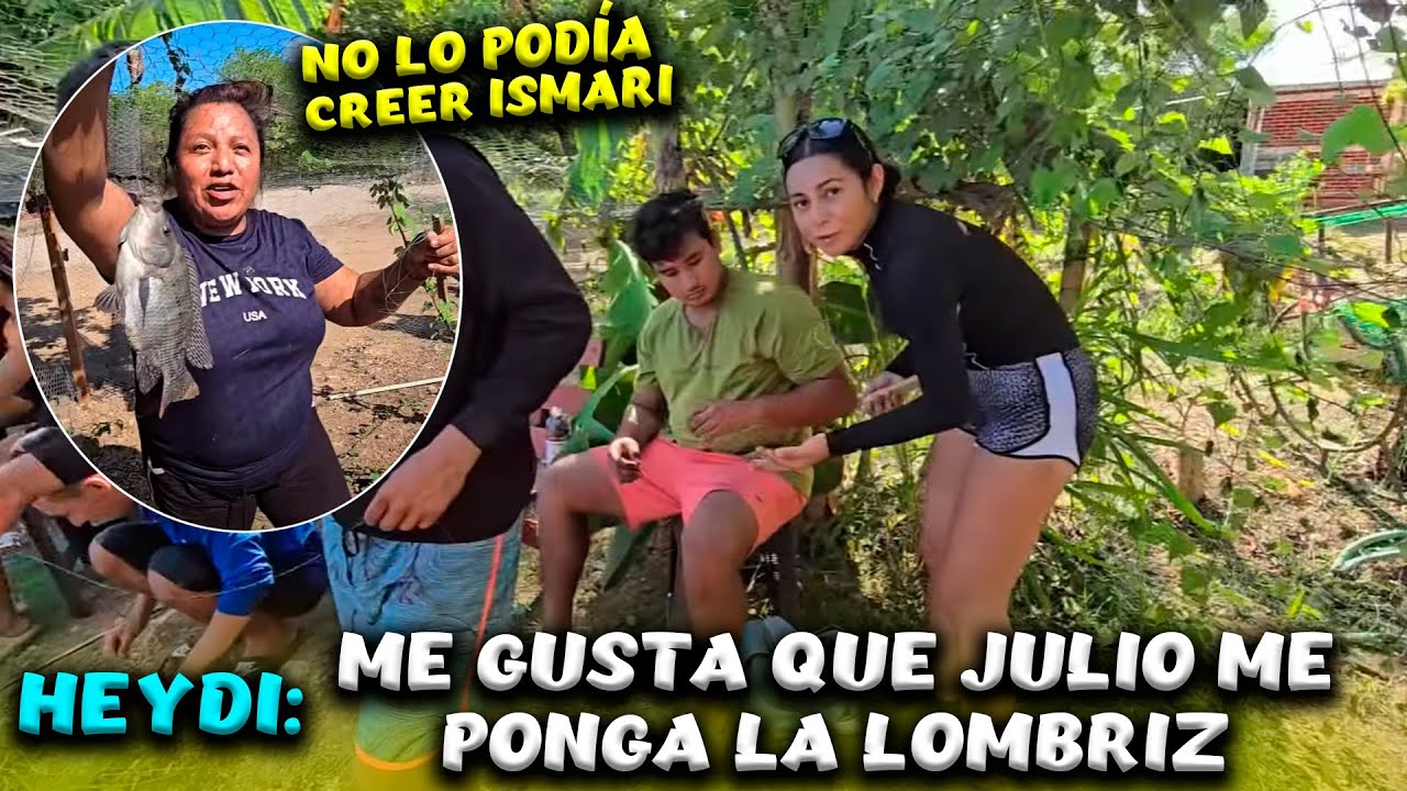 Escuchen lo que le gusta a Heydi que le haga Julito. Ismarí se emocionó al agarrar este pescado