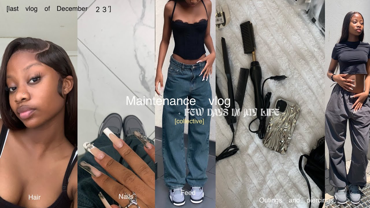 Видеоблог о техническом обслуживании + несколько дней из моей жизни [лента, ногти, волосы, прогул...