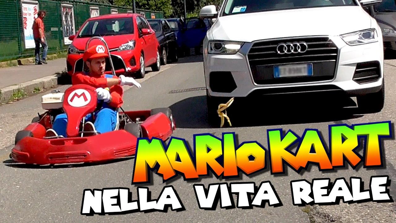 SUPER MARIO KART nella VITA REALE - Prank