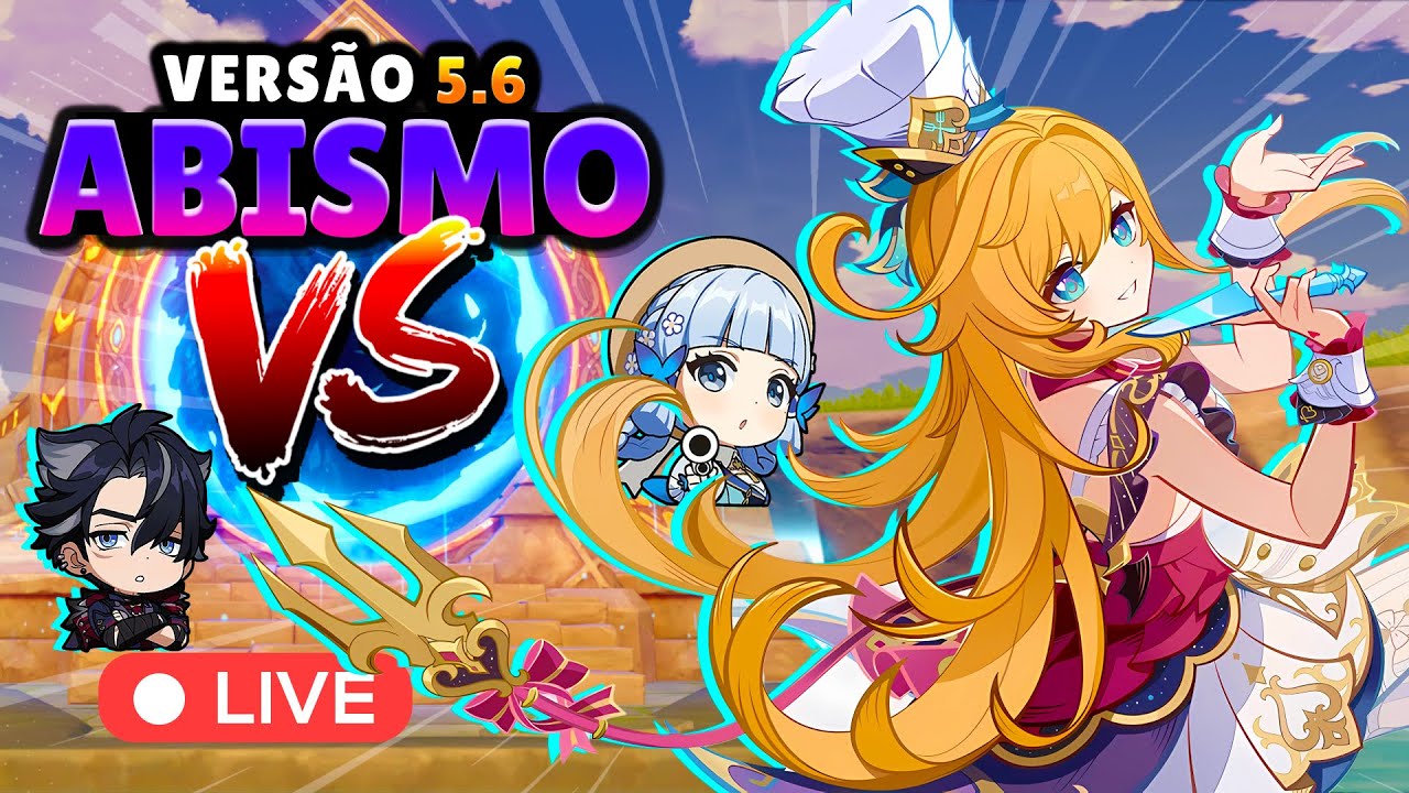 🔴 O PIOR ABISMO QUE VOCÊ VERÁ HOJE!! ✨ Abismo 5.6 - Live de Genshin Impact