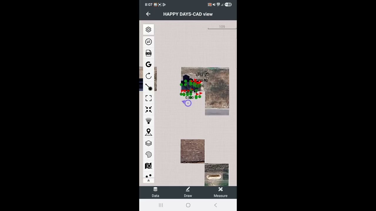 CHCNav Lanstar8 - Add a dxf or CAD file to an existing project