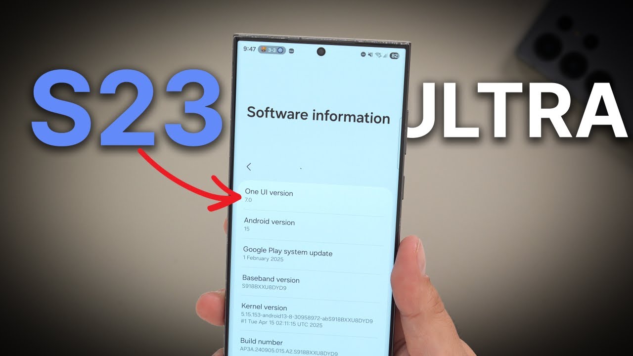 Galaxy S23 Ultra & OFFICIAL One UI 7!