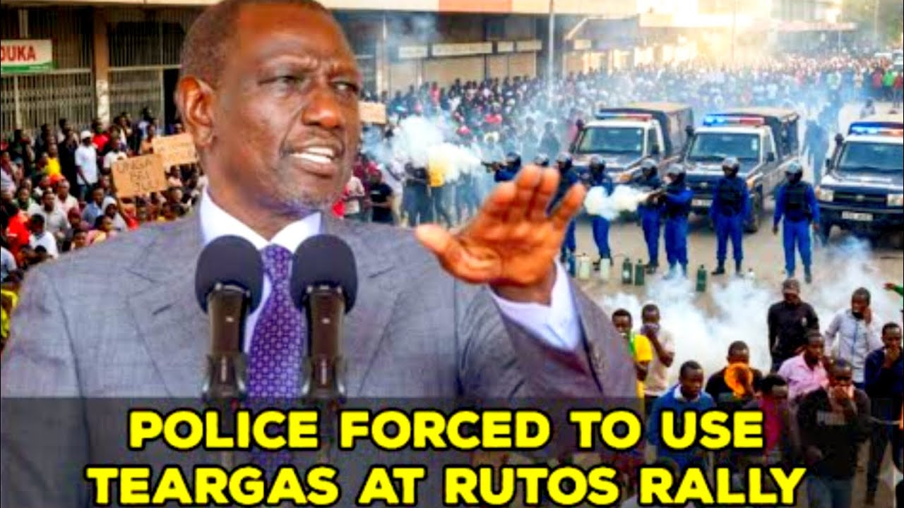 BREAKING NEWS: POLICE FORCED TO USE TEARGAS TO ALLOW RUTO TO PASS IN DAGORETTI
