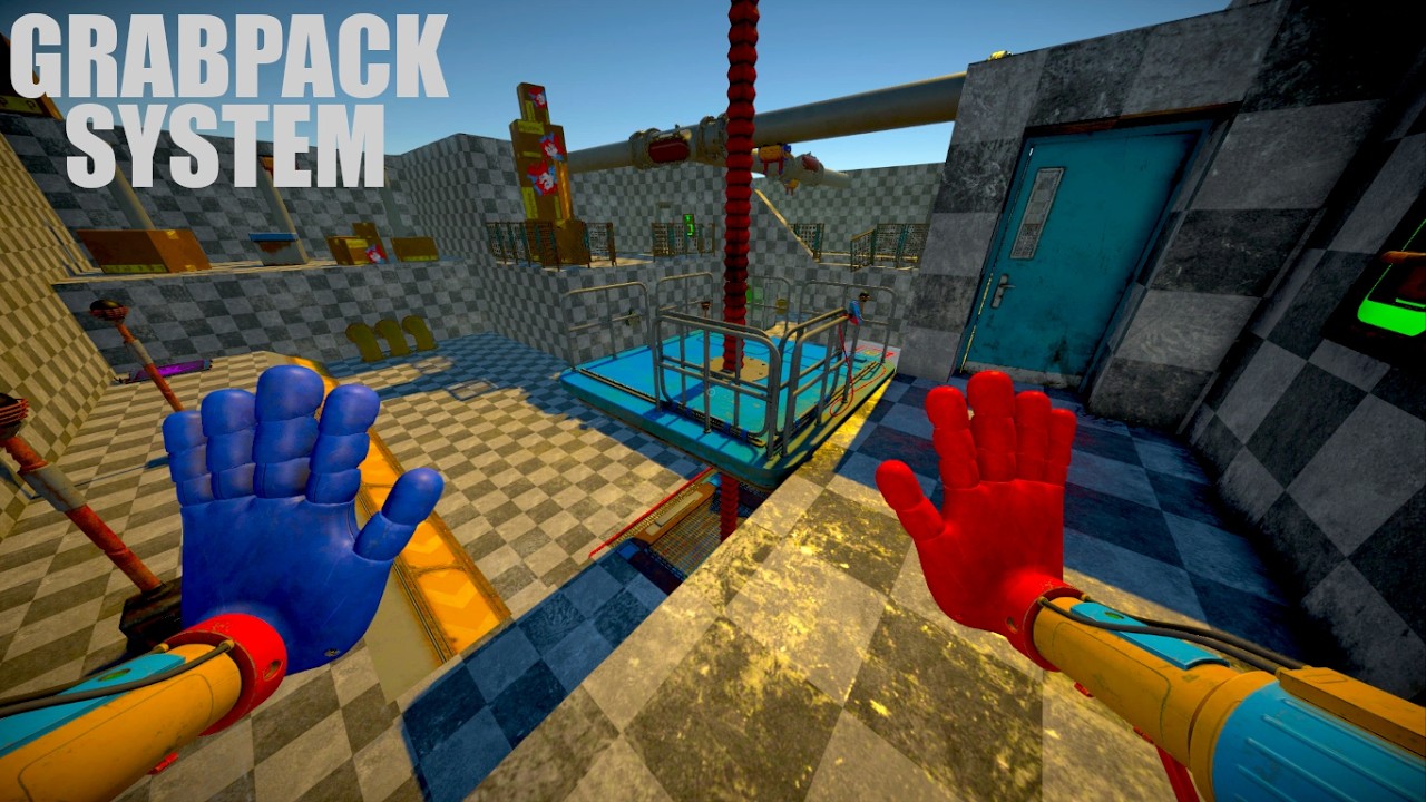 Grabpack System and Puzzles Test - New Project Update - Full Gameplay (Poppy Playtime Remake).