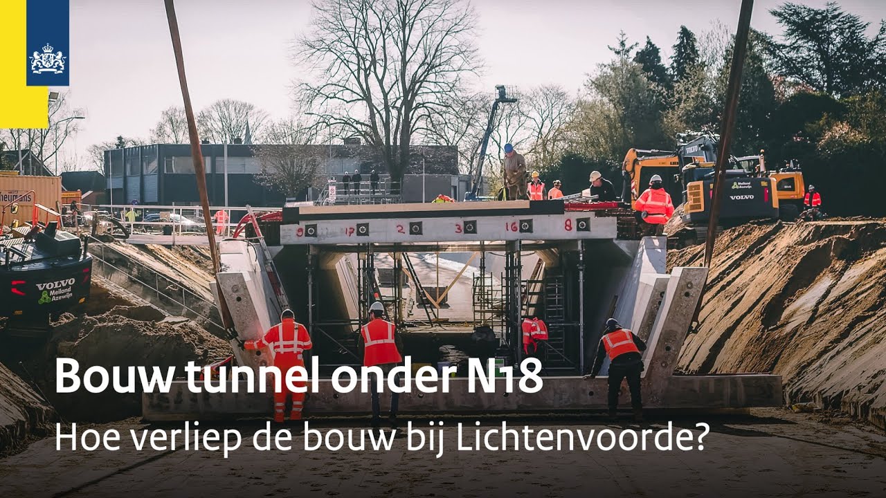 Hoe ging de bouw van de tunnel bij de N18 Lichtenvoorde? | Rijkswaterstaat