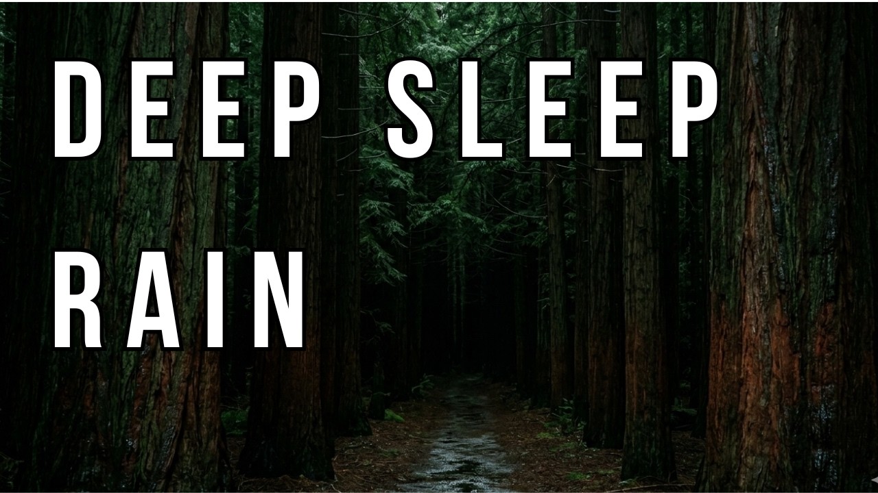 Deep Sleep Rain Sounds 🌲 Dark Night Forest Ambience | No Thunder, Just Rain