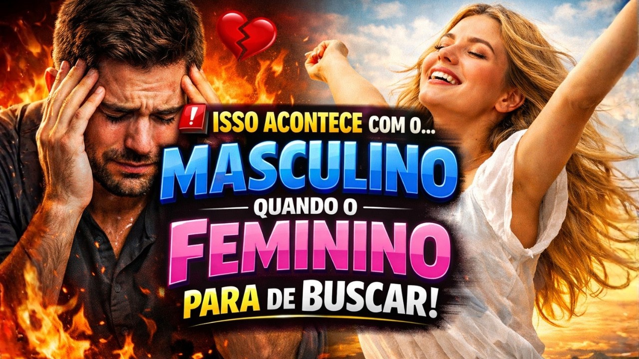 🚨 Isso Acontece com o Masculino Quando o Feminino Para de Buscar..