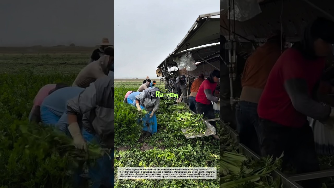 Amazing, Fresh Vegetables Harvested & Packed Instantly! 🥬