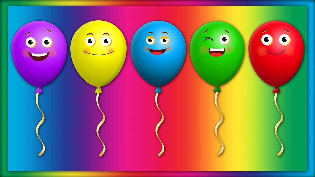 Learn Colors with BALLOONS Finger Family for Kids - Colors