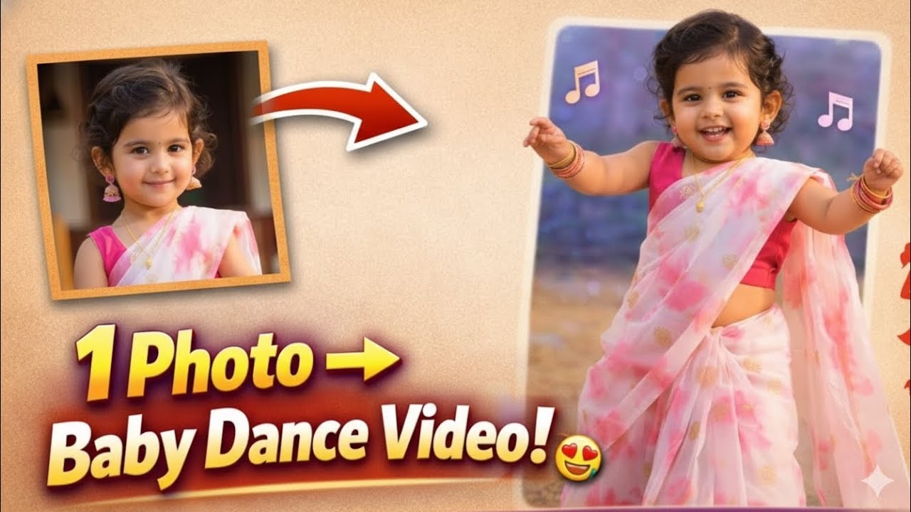 Ai Baby Dance Video Kaise Banaye | Photo Se Dance Video Kaise Banaye | Viral Ai Dance Video Editing