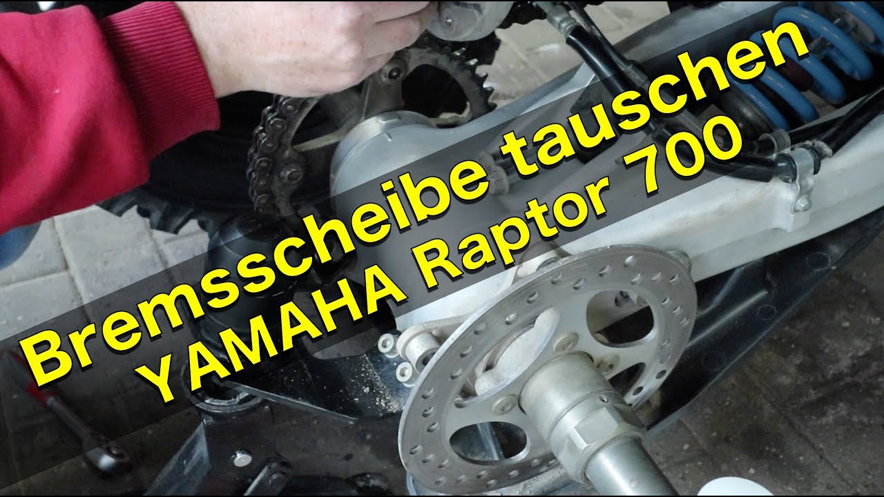 Bremsscheibe tauschen Yamaha Raptor 700 / Quad-Vlog ToxiQtime